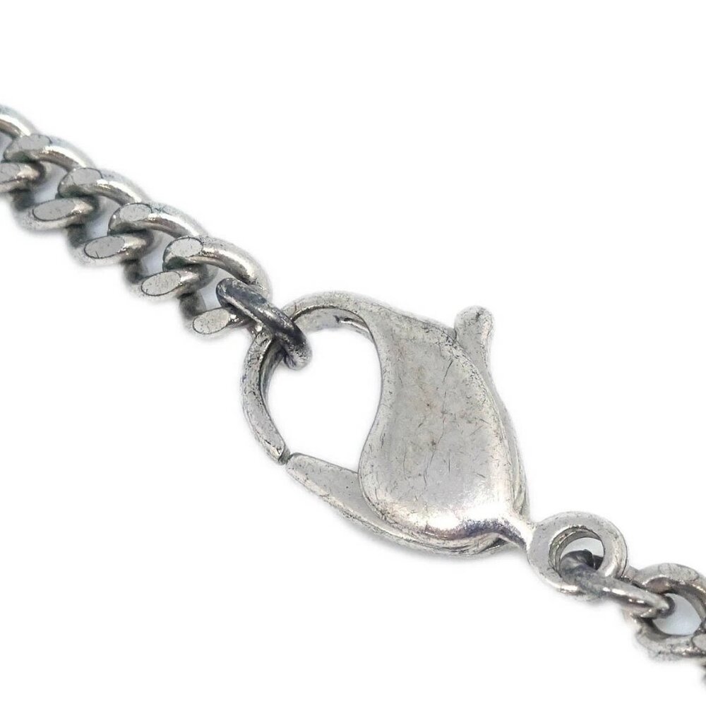 Chanel CC Chain Necklace Silver Brown 05A 195348 - Picture 4 of 4